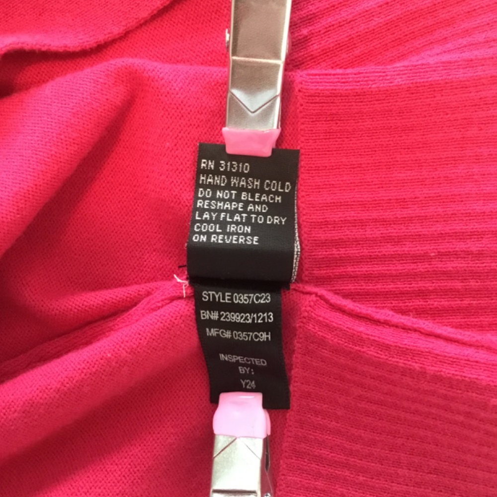 I.N. Studio Ladies Open Crop Cardigan Pink Size 10 - Picture 5 of 5